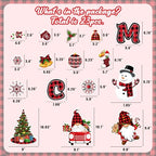 28PCS Large Christmas Garage Door Decorations Magnets - Merry Xmas Gnome Snowman Tree Snowflakes Holiday Refrigerator Fridge Kitchen Decor