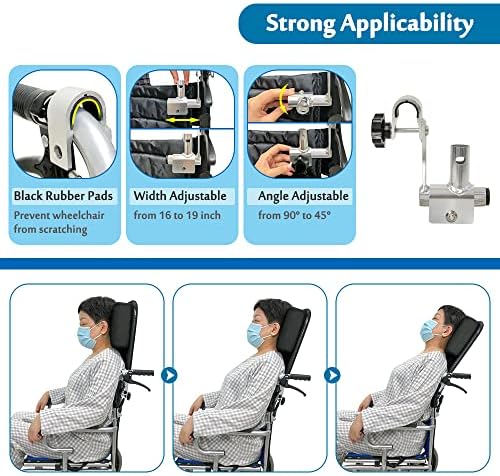 Wheelchair Neck Support Head Positioning Pillow Headrest for Wheelchair Post Surgery Neck Stabilizer Head Positioner Medical Foam Wedge Keep Head Straight Wheelchairs Accessories for Seniors Adults