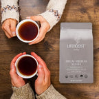Lifeboost Coffee Medium Roast Swiss Water Decaf Coffee Ground - Low Acid Single Origin USDA Decaf Organic Coffee - Non-GMO Coffee Third Party Tested For Mycotoxins & Pesticides - 12 Ounces