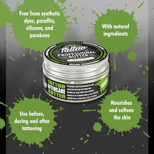 believa Tattoo Aftercare Butter - Tattoo Balm for New & Older Tattoos - Vegan Healing Cream | 3.38 oz