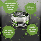 believa Tattoo Aftercare Butter - Tattoo Balm for New & Older Tattoos - Vegan Healing Cream | 3.38 oz