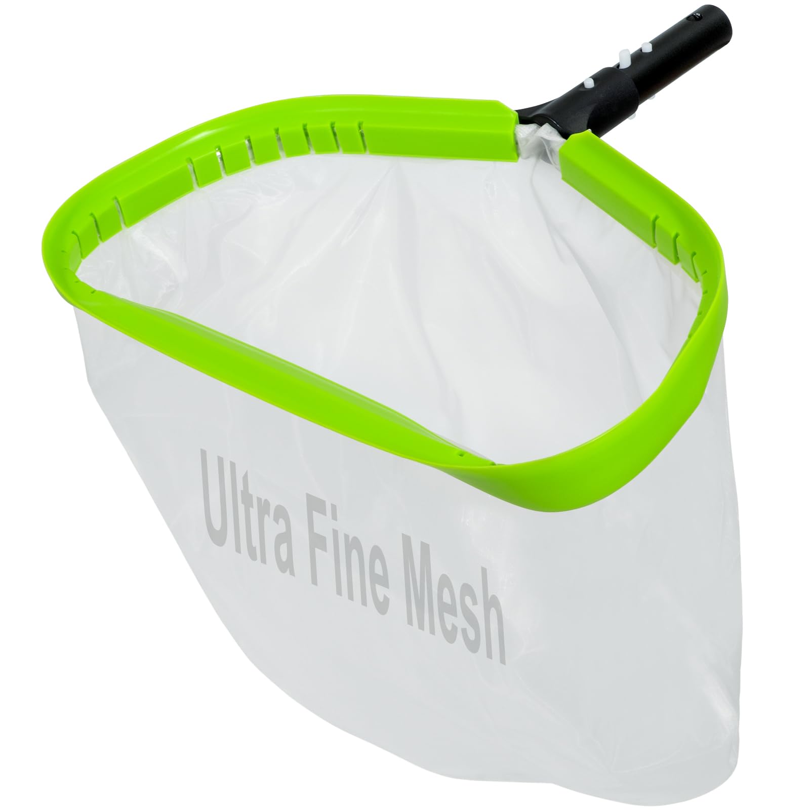Pool Net,Professional Ultra Fine Mesh Pool Leaf Skimmer Nets for Silt, Sand,Pollen Debris Cleaning with Super Extra Fine Nylon Deep Bag,Heavy Duty Aluminum Frame & Handle Rake(Pole Not Included)
