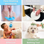 LiquiBands Silicone Wrist Bands for Washing Face - Spa Face Wash Wristbands That Keep You Dry - 1 Pair of Wrist Water Guards - Essential Beauty Accessory for Teen Girls Sage Green