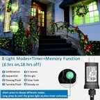 YEGUO Green Christmas Lights, 500 LED String Lights Outdoor Waterproof, 8 Modes 165ft Christmas Lights Plug in
