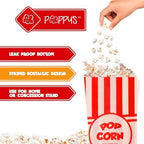 Poppy's Paper Popcorn Bags - 1000 1oz Concession-Grade Bags, Popcorn Machine Accessories for Popcorn Bars, Movie Nights, Concessions
