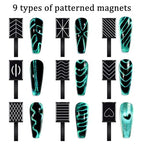 SIUSIO 41Pcs Nail Magnet Tool Set Cat Eye Gel Nail Polish Magnet Wand Magnetic Nail Polish Cat Eye Magnet for Nails Cat Eye Magnets Sticks Nail Design Tools Nail Art Accessories