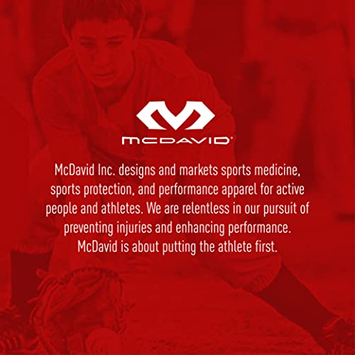 McDavid Hex Knee Compression Sleeves, Pull-On Padded Protection, Moisture Wicking (1 Pair)