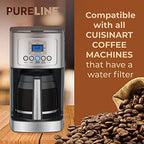 Cuisinart® Coffee Filter Replacement - 12 Pack Cuisinart® Coffee Maker Water Filter by Pureline - Charcoal Water Filter - for all Cuisinart Coffee Machines