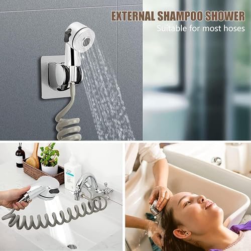 Sprayer Head for Shampoo Bowl Side Control Button Sprayer Head for Pedicure Chair Spa, Sink Replacement Sprayer Head Part with Stainless Steel Filter Nozzle for Salon Hairdressers Barber Shop