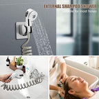 Sprayer Head for Shampoo Bowl Side Control Button Sprayer Head for Pedicure Chair Spa, Sink Replacement Sprayer Head Part with Stainless Steel Filter Nozzle for Salon Hairdressers Barber Shop