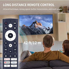 RIVIERA ERF3S90H Replacement Voice Remote Control for Hisense Smart Google TV Model 43A6H 50A6H 55A6H 65A6H 75A6H 50U6H 55U6H 65U6H 75U6H 65U8H 75U8H with 6 Shortcut Keys