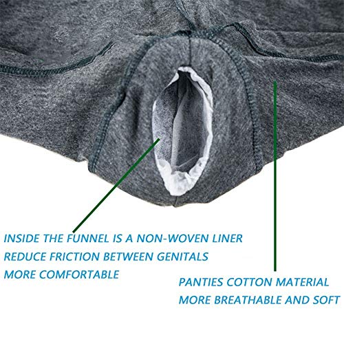 MHKGIOA Male Urinal - Wearable Men's Urinal with Elastic Waistband & Two 500ml Urine Collection Bag - Reusable Urine Collector(Random Color) (M)