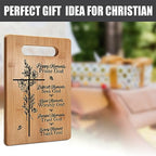 Christian Gifts For Women Faith Religious Gifts Inspirational Gifts, Bible Verse Gifts For Elderly Jesus Cross Scripture Gifts, Christmas Cutting Board Gifts for Women Friend