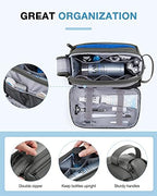 BAGSMART Toiletry Bag for Men, Large Travel Toiletry Organizer, Dopp Kit Water-resistant Shaving Bag for Toiletries Accessories - Grey