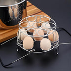 GREATLINK Egg Steamer Rack - Stainless Steel Trivet for 6, 8 Quart Pressure Cooker, Compatible for Instant Pot Accessories, Cooks 14 Eggs, Stackable Steaming Holders for Eggs, 2 Packs