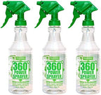HARRIS Professional Wide Mouth 32oz Empty Spray Bottles for Cleaning Solutions (3-Pack), All-Purpose with Clear Finish, Pressurized Sprayer, Adjustable Nozzle and Measurements