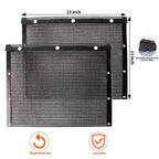 AOOCAN Mesh Grill Bags 13.1 x 10.6 Inch Set of 2-100% Non-Stick Heavy Duty Barbecue Grill Bags, Reusable and Convenient to Clean, Works on Charcoal Grill Outdoor Gas Charcoal Roast - Extended Warranty