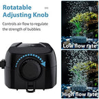 Uniclife Aquarium Air Pump Dual Outlet Fish Tank Aerator with Accessories for 5-200 Gallon Tank