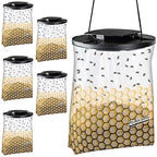 Flies Be Gone Fly Trap - Disposable Non Toxic Fly Catcher - Made in USA - Natural Bait Trap for Patios, Ranches. Easy to Use Outdoor Fly Trap, Keeps Flies from Coming Indoors (6 Pack)