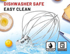 Stainless Steel Whisk Attachment Fits KitchenAid, 6 Wire Whip for 4.5 5 Quart KitchenAid Tilt-Head Stand Mixer，K45WW Kitchen Aid Accessories and Attachments Replacement Parts, Dishwasher Safe