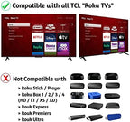 OEM Replacement Remote Control Compatible with All TCL Roku Smart TVs【Only Works with TCL Roku TV, Not for Roku Stick and Roku Box】 (Netflix/Disney Plus/Apple TV+ / HBO Max)