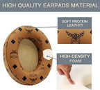 Replacement Ear Pads Protein PU Leather Ear Cushion Compatible with Beats by Dr.Dre Studio 2.0 Studio 3 B0500 B0501 Wired Wireless Over-Ear Headphones (Floral Brown)