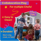 Step2 Fun with Friends Kids Kitchen Playset, Indoor/Outdoor Kitchenette, Interactive Play with Lights and Sounds, Durable Plastic, Includes 25 Piece Toy Accessories, Toddlers 2+ Years Old, Pink