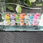 220 Pcs Mini Resin Ducks Luminous Tiny Ducks Miniature Duck Glow in The Dark for DIY Garden Dollhouse Duck Accessories Micro Landscape Aquarium Party Decor