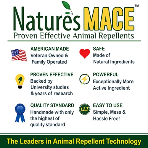 Nature's MACE Rabbit Repellent 3lb Granular/Treats 1,350 Sq. Ft. / Rabbit Repellent and Deterrent/Keep Rabbits Out of Your Lawn and Garden/Safe to use Around Children & Plants