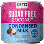 Keto Sugar Free Condensed Milk (6 Packs) Vegan Coconut Condensed Milk - Plant based milk, Vegan and Keto Friendly. Lower calories condensed coconut milk. 1-1 Replacement of regular condensed milk