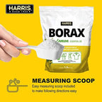 Harris Borax Powder Laundry Booster and Multipurpose Cleaner, 1.5lb (Lemon)