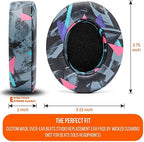 WC Wicked Cushions Replacement Ear Pads for Beats Studio 2 & 3 (B0501, B0500) Wired & Wireless | Does NOT Fit Beats Solo | Softer PU Leather, Enhanced Foam & Stronger Adhesive | 90's Black