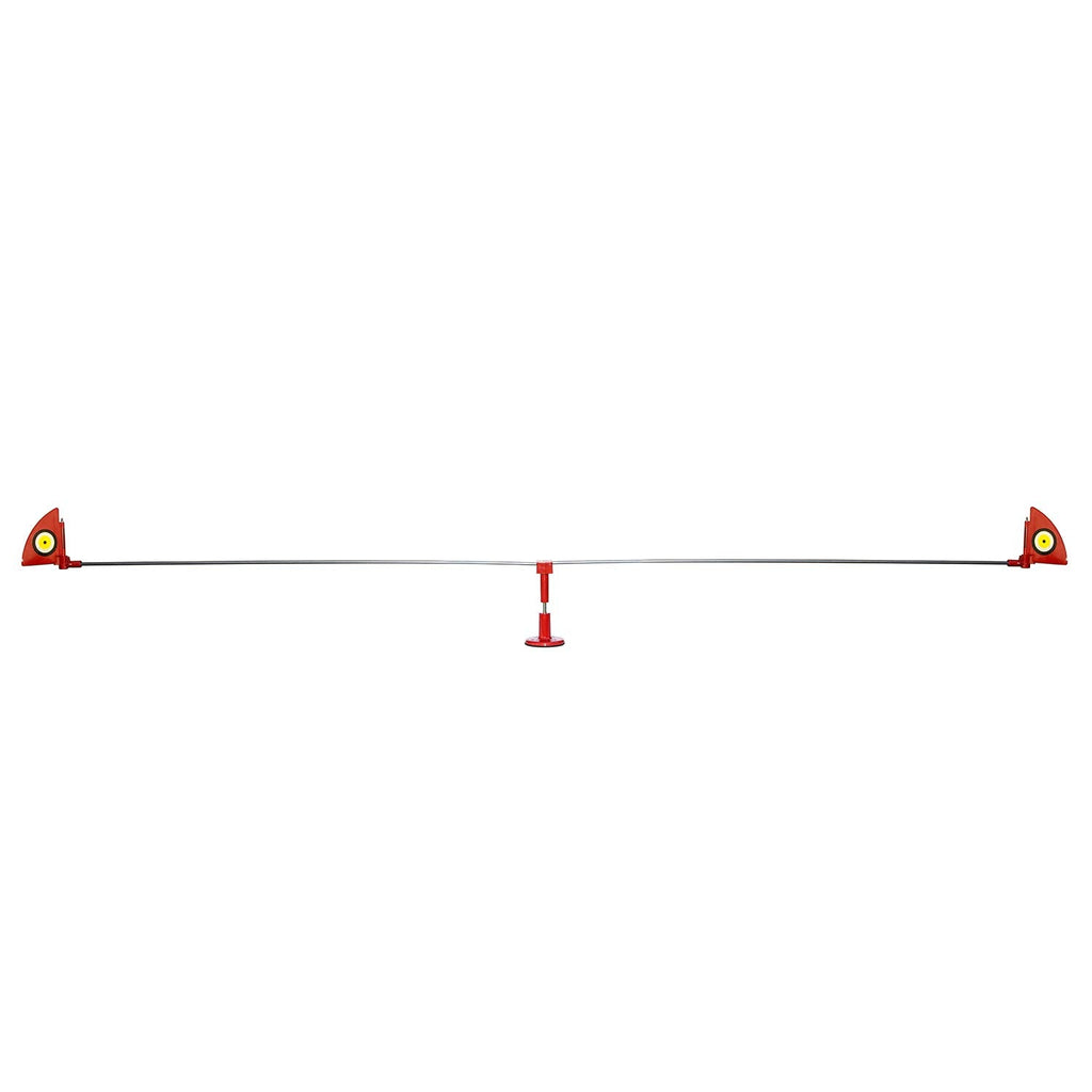 Bird B Gone - Repeller 360 - Spinning Bird Deterrent With Scare Eye Flags - Deters Seagulls and Other Birds From Landing - Durable Windproof Design - For Boats, Docks, Lights - Easy Installation - 6ft