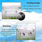 Fish Breeder Box Fish Hatchery Floating Fish Breeding Box with Removable Grating Perfect Fish Tank Divider for Agreesive Injured Pregnant Fishes