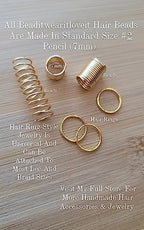 Cowrie Shell Loc Jewelry, Copper Wire Wrapped Dreadlock Jewelry, Beads For Braids, Locs, And Twists, Handmade Hair Accessories (Silver)