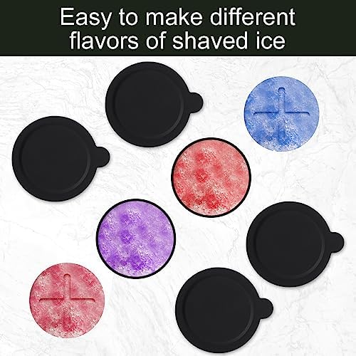 4PCS Ice Molds Replacement for Kitchenaid, Reusable Silicone Ice Molds with Lids Replacement Compatible with Ice Shaver Machine Accessories Easy to Clean