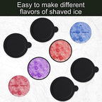 4PCS Ice Molds Replacement for Kitchenaid, Reusable Silicone Ice Molds with Lids Replacement Compatible with Ice Shaver Machine Accessories Easy to Clean