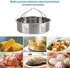 Accessories-Set-for-Insta-Pot, Accessory Compatible with Instant Pot 6 Qt 8 Quart, with Steamer Basket Cheesecake Pan Egg Steam Trivet Silicone Mold Mitts Tong