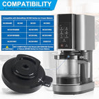 Outer Bowl Lid for Ninja NC301 Ice Cream Maker, Reusable Ninja Creami Replacement Lid, Creami Accessories Compatible with Ninja NC299AMZ/NC301/NC300/NC201/NC101 Series (NO Paddle)