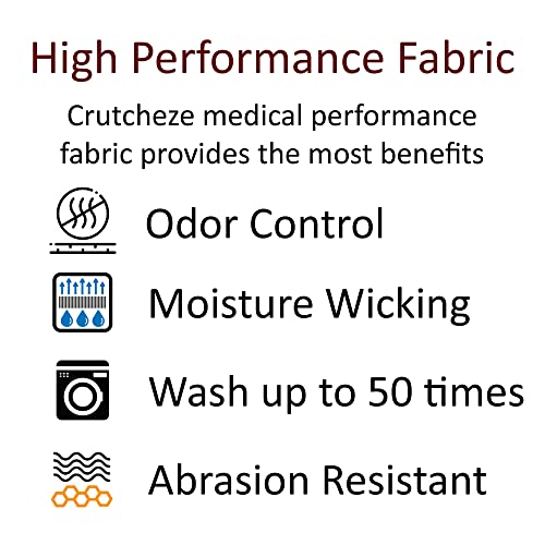 Cane Pad by Crutcheze Premium USA Made Comfort Pad for Walking Canes - Cane Handle Cushion for T-Handle Canees -Accessories for Canes Seniors - Mobility Accessory (Black)