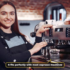 Espresso Carafe Glass Replacement - 4 Cup. Fits Most Espresso Machines, Mr. Coffee, Cuisinart, Breville. PLUS Stainless Steel Creamer (8oz).