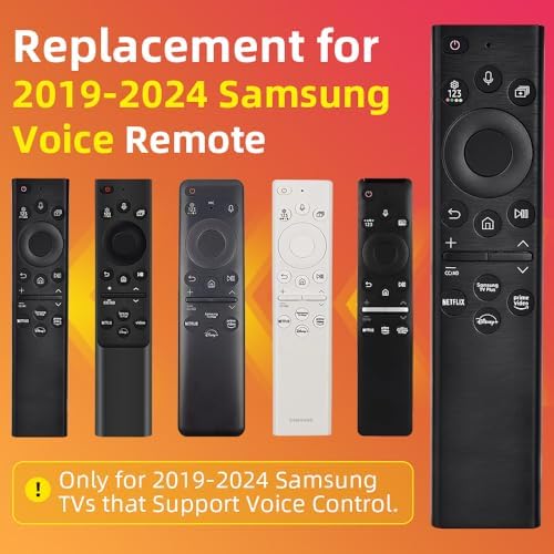 for Samsung TV Remote Replacement, for 2019-2024 Samsung Smart TV with Voice Control, for Samsung Remote Control for Smart TV. No Solarcell. 2-Year Full Warranty.