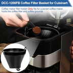DCC-1200FB Coffee Filter Basket Holder Replacement for Cuisinart Coffee Makers, Brew Basket for Cuisinart Coffee Maker Parts DCC-1200, DCC-1200BCH, DCC-1200BW, DCC-1200CP, DCC-1200MRP1, DCC-1200W