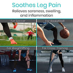 Vive Full Leg Compression Sleeves for Men & Women (Pair) - Knee, Calf, & Thigh Support Brace Wrap for Basketball, Football, Wrestling - Footless Long Running Accessories for Shin Splints (Medium)