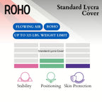 ROHO MOSAIC Cushion, Standard, Inflatable Seat Cushion for Office Chair, Wheelchair, Cars, Home Living, & Back Pain Support, Adjustable Cushion with Stretchable Cover & Non-Skid Bottom, 18" x 18"