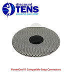PowerDot 1.0 Compatible Electrodes with Snap Connector. 12 Premium PowerDot 1.0 Compatible Replacement Pads (Version 1 - Snap Connector)