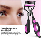 Kaasage Eyelash Curler with Pads, Lash Curler with 5 Extra Silicone Replacement Pads, Achieve Perfect Curls in 5 Seconds