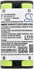 VI VINTRONS Battery Replacement Compatible for Sony MDR-RF995, WH-RF400, MDR-RF995RK, BP-HP800-11,