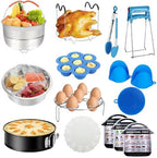 Accessories for Instant Pot, 73 PCS Accessories for Pressure Cooker for 5/6/8 Qt Electric Pressure Cooker -2 Steamer Baskets, Steamer Rack, Non-stick Springform Pan, Egg Rack