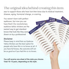 | Waterproof Eyebrow Tattoo Stickers. A real hair stroke look. Hair replacement without surgery. Solution for hair loss. Bushy Tinted eyebrow tattoos. (New Miami, Dark Brown)